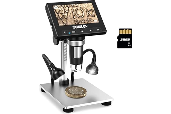 TOMLOV 1000X Error Coin Microscope with 4.3