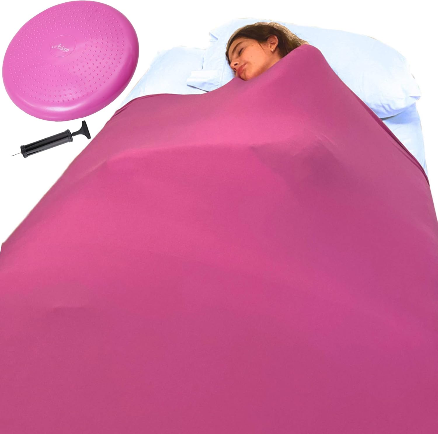 Sensory Compression Blanket for Kids Plus Wobble Seat