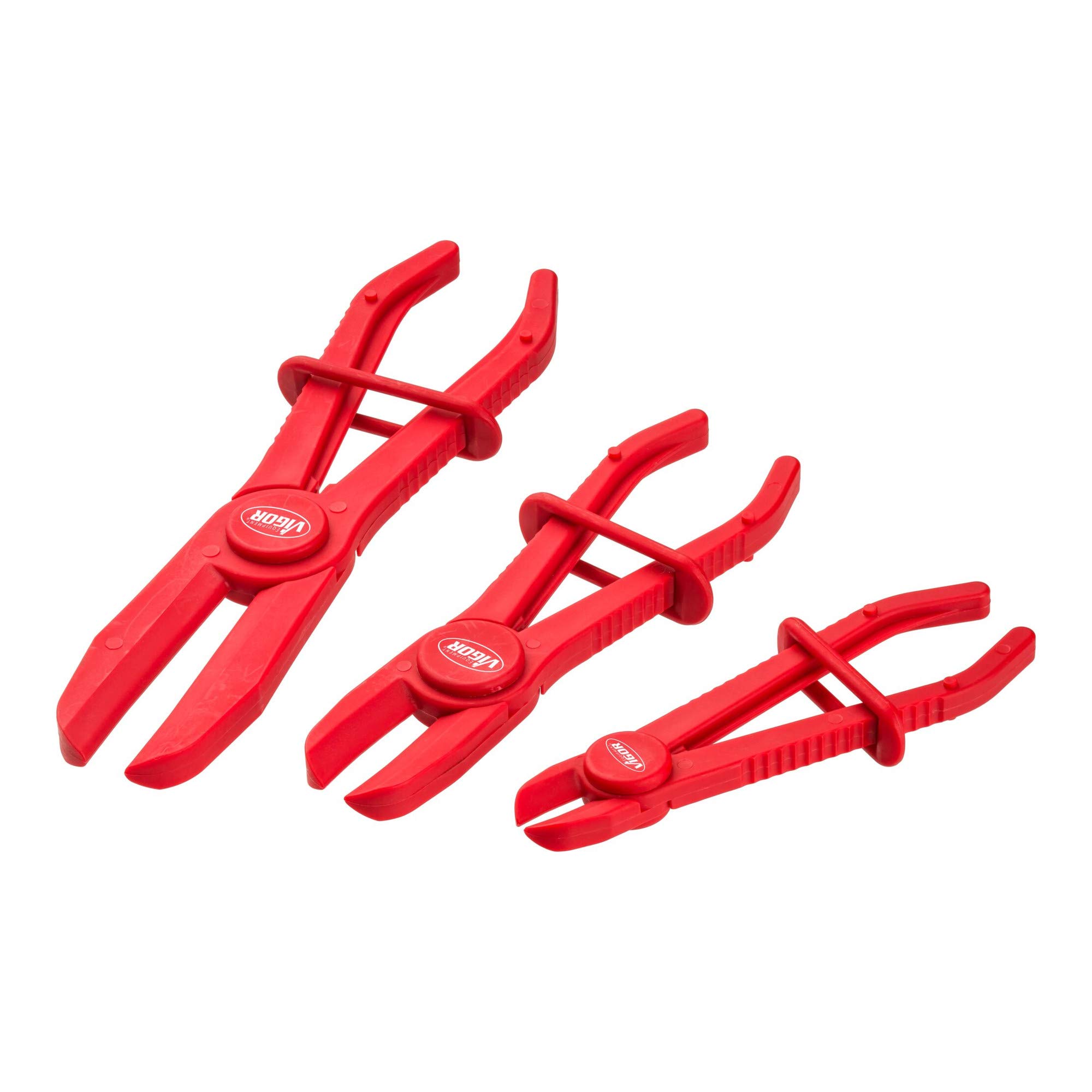 Vigor V6799 Plier Set (3 Different Sizes) Red