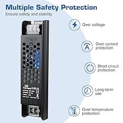LED Driver 12V 60W 5A Slim LED Power Supply, AC