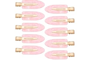 10 Pcs No Crease Hair Pins Flat Hair Makeup Clips No Bend Accessories Cute Small Duck Barrettes for Women Teen Girls Thin Fin