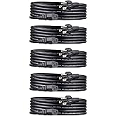 �鶹�� Basics Computer Monitor TV Replacement Power Cord - 10-Foot, Black, 5-Pack