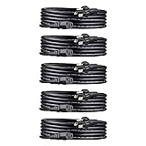 Amazon Basics PC Power Cord, 10 feet, 5-Pack, AC