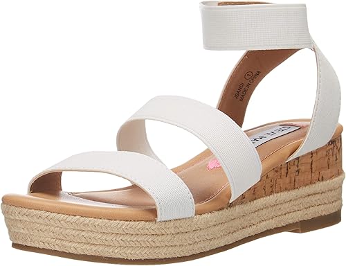 Steve Madden Jbandi Espadrille Sandales Compensees Pour Enfant Blanc Blanc 32 Eu Amazon Fr Chaussures Et Sacs