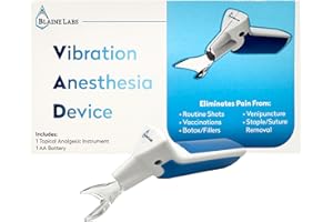 Blaine Labs - Vibration Anesthesia Device – Pain Relief Tool for Vaccinations, Insulin Shots, Injections and Pediatric Use – Needle Discomfort Reduction and Shot Helper for Kids and Adults
