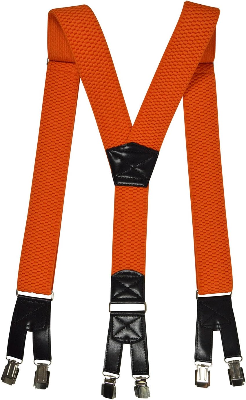 OlataHeavy Duty Y-Shape Braces/Suspenders with Six Clip Design - 4cm