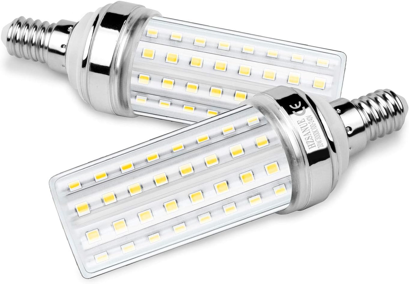 HZSANUE LED Corn Bulbs 20W, 150W Incandescent Bulbs Equivalent, 2300Lm, 3000K Warm White, E14 Small Edison Screw, Pack of 3 - Image 4