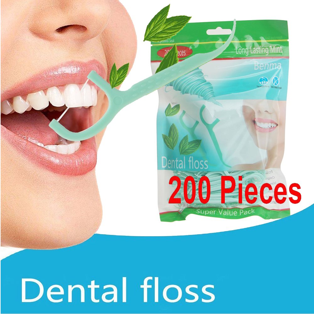 Amazon.de Zahnseide, 200 Stück Cool Mint Zahnpflege Interdental