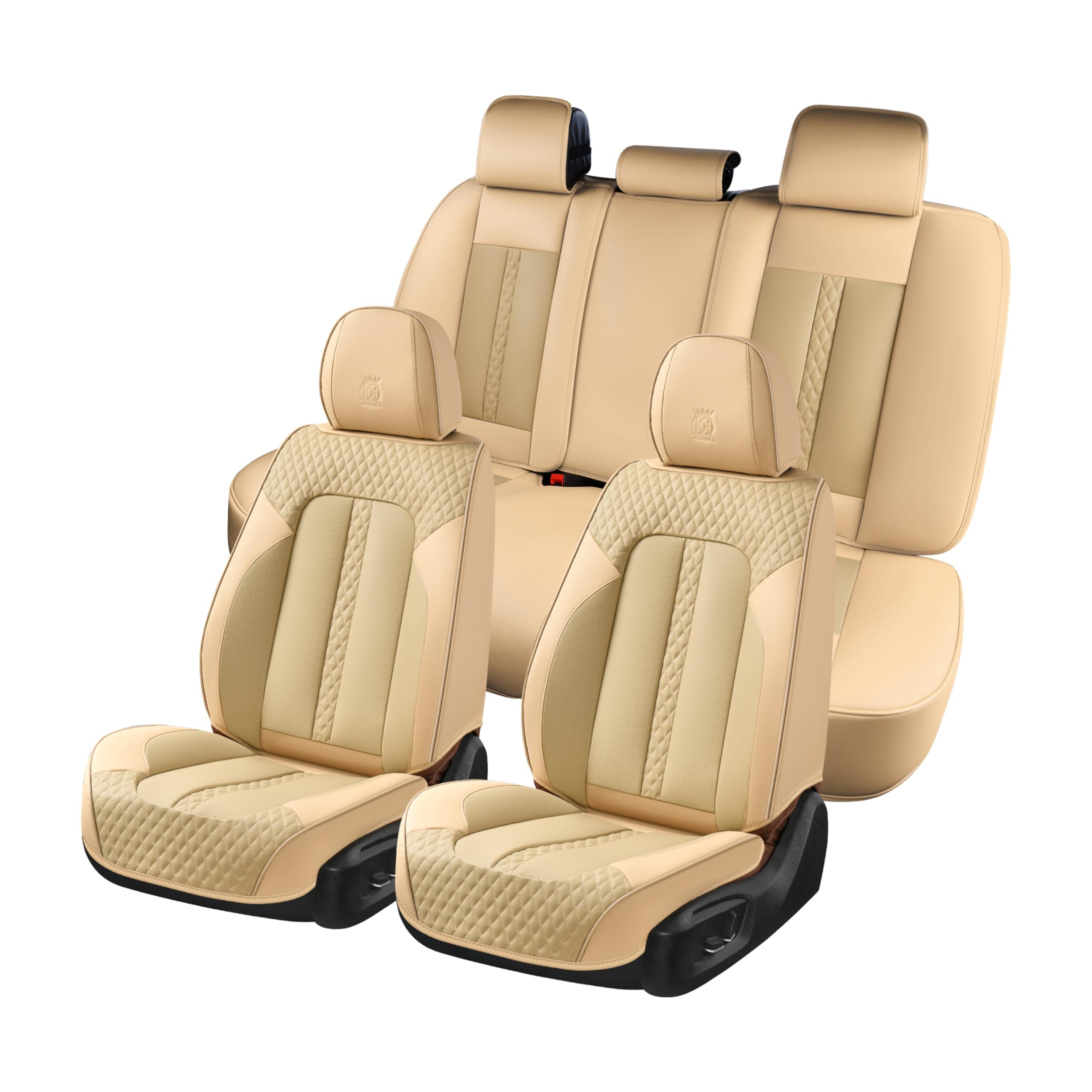 View 1 of *USED*
Doogo Car Seat Covers Full Set, Leather Seat Covers 5 Seats, Waterproof Car Seat Cushions, Auto Front and Rear Seat Protectors Automotive Covers Fit for Most Cars-Beige