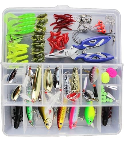 Plusinno Fishing Lures Kit GOANDO Fishing Kit For Bass, Trout