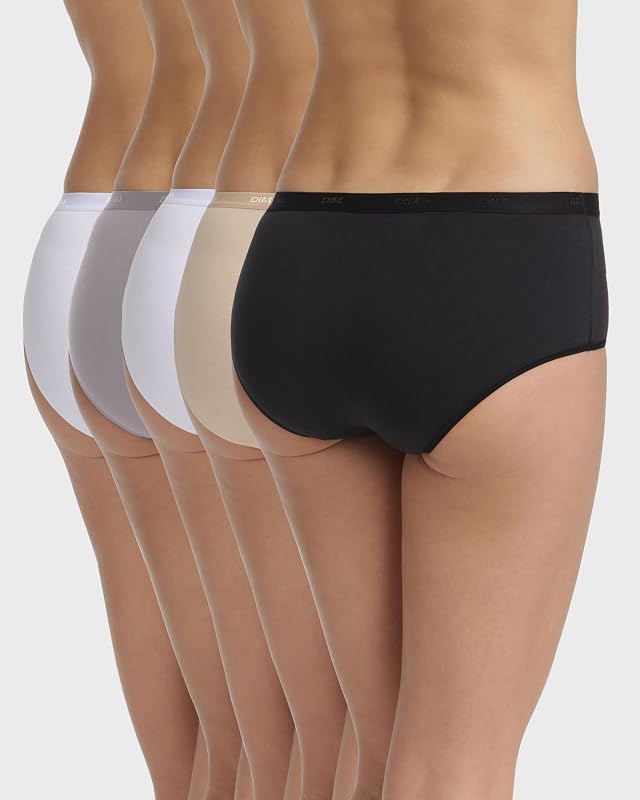 Boxer da donna set di 5 | Les Pockets Ecodim Soft Touch | Cotton Stretch | Extra Flat Finishes | Everyday Comfort | Multicolore