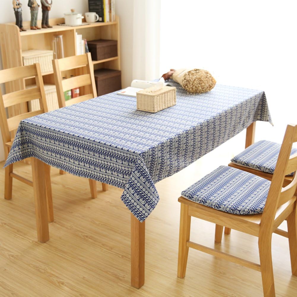 Bbdsj Modern family Creative tablecloth Southeast asian style [cotton] Square Oblong table cloth -A 140x140cm(55x55inch)