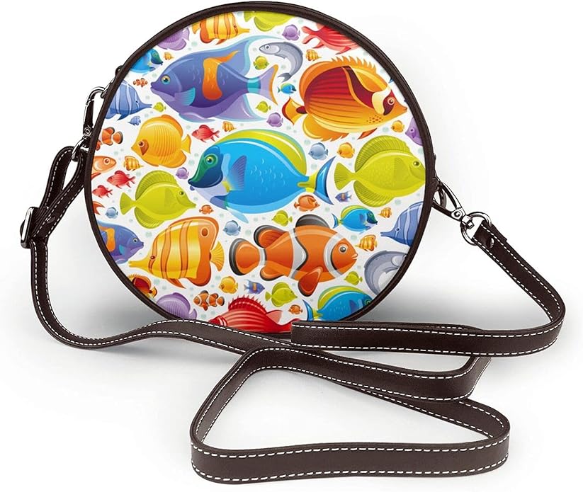 Tropical Fish Elegant Modern Style Butterfly Marine Fishes Crossbody