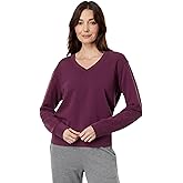 Mod-O-Doc French Terry Deep V-Neck Passion Plum XS (US 0-2)