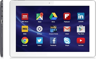 Cello T1045PN 10.1" Quad Core Tablet 16GB Android 7.0 Grey Front Rear Camera