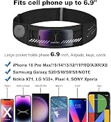 ANLEDDA Running Belt Waist Pack Phone Holder Fanny Pack 7.0 inch view 3