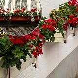 com-four 4x flower box holder for balcony rails flexible metal 2-way adjustable view 3