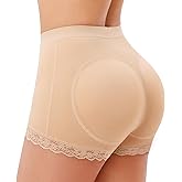 LANCS Women Butt Lifter Panties Padded Shapewear Hip Enhancer Pads Shorts Seamless Underwear Tummy Control Boyshorts