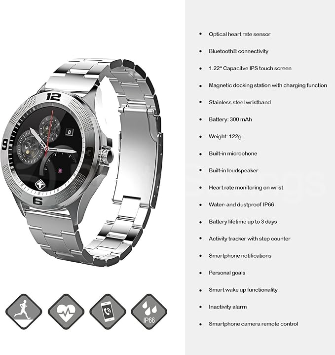 smartwatch with built in mic and speaker