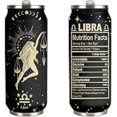 tatamonkey Libra Constellation Tumbler Zodiac Mens Womens Stainless Steel Tumblers Astrology Fans Birthday Gifts Coffee Sublimation Mugs Car Cup - 17 OZ