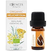 Essences Bulgaria Organic Helichrysum Essential Oil 1/6 Fl Oz | 5ml | Helichrysum italicum | 100% Pure and Natural | Undiluted | Therapeutic Grade | Family Owned Farm | Steam-Distilled | Non-GMO