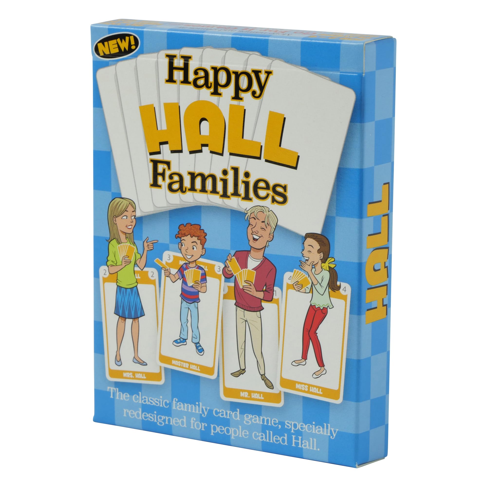 HAPPY FAMILIES CARD GAME - new personalized edition for families with the surname Hall