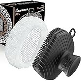 RamPula Face Scrubber & African Net, Silicone Exfoliating Brush for Men Women, Facial Cleansing Brush, Manual Waterproof Cleansing Skin Care, Blackhead Removing Pore Cleansing Massaging Face Brushes