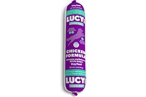 Lucy Pet Products Chicken Formula Dog Food Roll 4 lb, Meaty, Semi-Moist Dog Food (100600075)