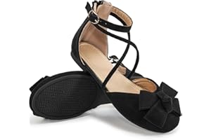 Reimferce Girls Dress Shoes Flats: Little Kid Princess Wedding Party Ballet Flat - School Shoe for Girl