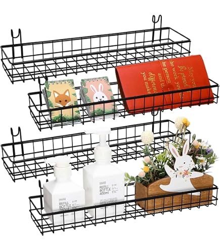 Gridwall Mounting Brackets - 18 Piece Set For Grid & Slatwall Panels (Black)