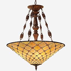 Capulina Large Size Tiffany Chandelier 5 Light 25