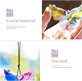 H&D Crystal Butterfly 76mm Hanging Prism Suncatcher for Home Decor view 2