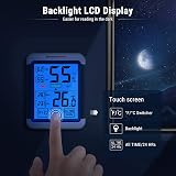 ThermoPro TP55 Digital Room Thermometer Humidity Monitor with Backlight view 5