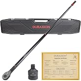 DURAXION 1-Inch Drive Torque Wrench 200-1500ft.lb/271.0-2032.5Nm | &plusmn;3% Precision Dual Direction Torque Wrenches with 24-Tooth Dual Range Scales with Ft.Lbs and N.m