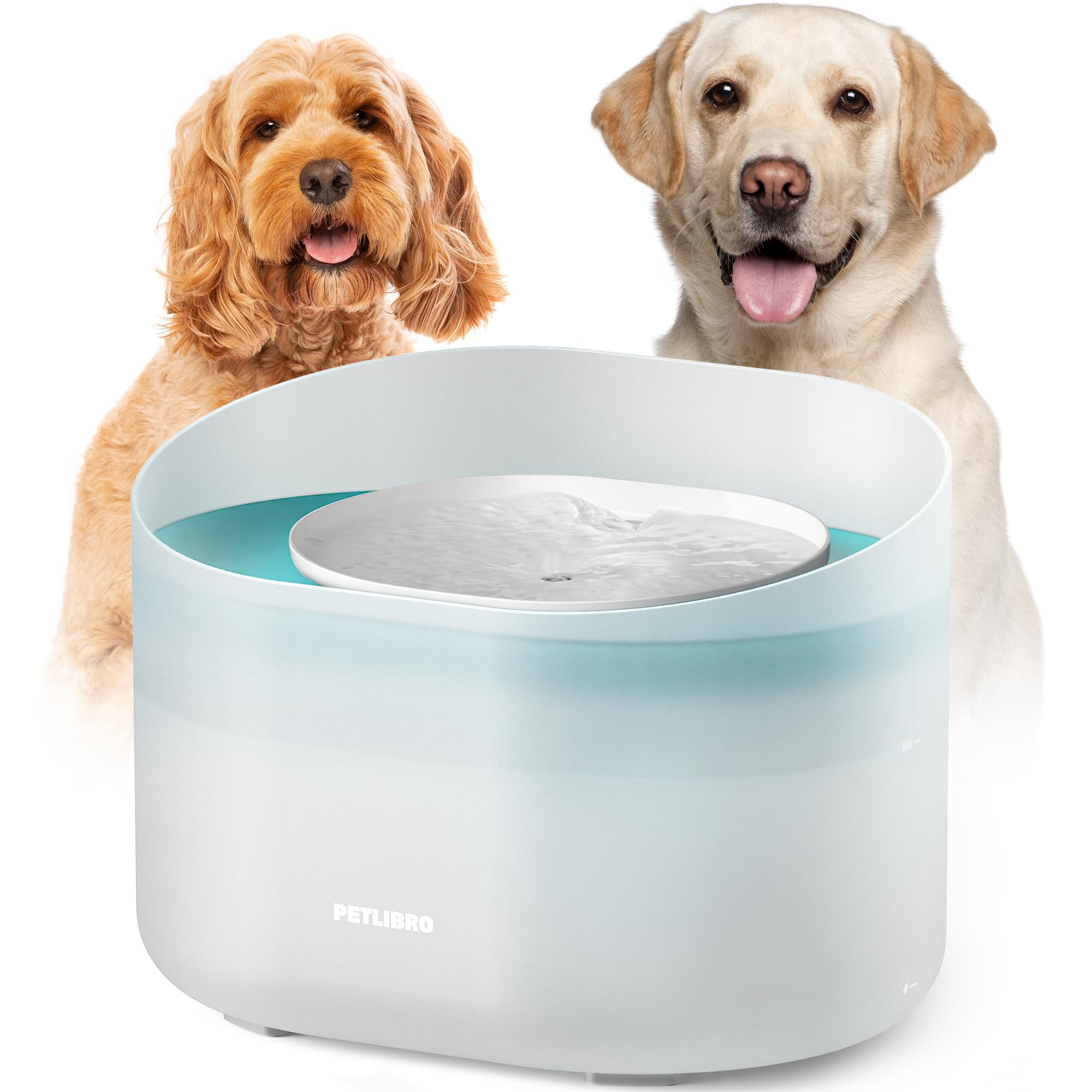 Photo 1 of (PARTIAL SET) PETLIBRO Dog Water Fountain, 2.1Gal/8L Capsule Dog Fountain for Medium to Large Dogs, Anti-Splash Dog Water Bowl Dispenser, Super Quiet Pet Water Fountain, Great for Dogs Cats and Multi-Pet Home