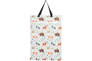 REUSELIFE Large Hanging Wet/Dry Cloth Diaper Pail Bag for Reusable Diapers or Laundry