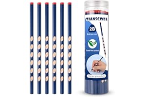 tianscwei 30-Pack Triangular Pencils, 2B Pencils with Grip Correction for Kids, Wooden Graphite Pencils, Suitable for Writing