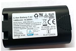 EXMUMCMR W002856 Replacement Battery for DYMO LabelManager 360D Rhino 5200 Rhino 4200 LabelManager 420P, 1759398 S0895840 W002856, Li-ion 7.20V 1400mAh / 10.08Wh
