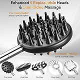 VOMEP Telescoping Back Scratcher 5 Detachable Heads Gift for Men view 2