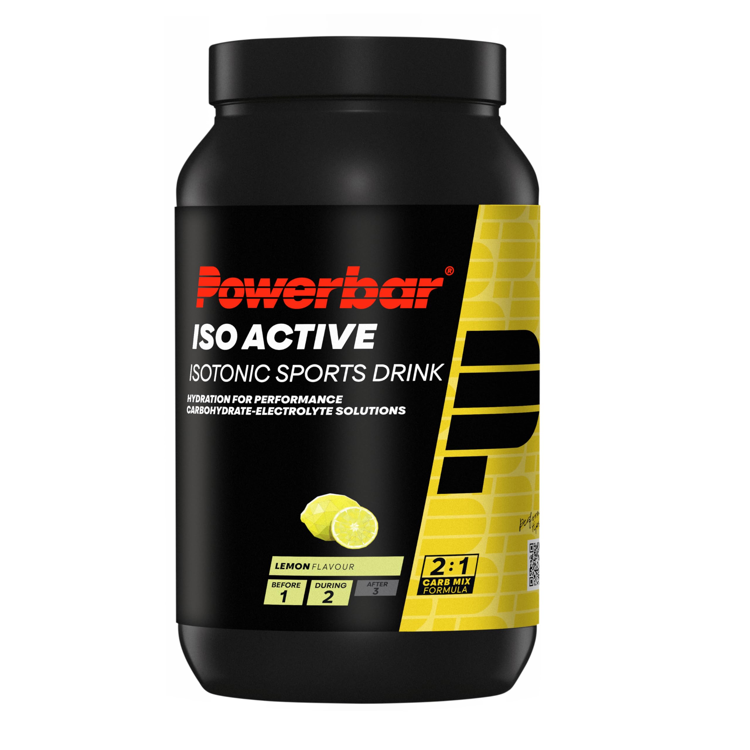 Powerbar - Isoactive - Lemon - 1320g - Isotonic sports drink - 5 electrolytes