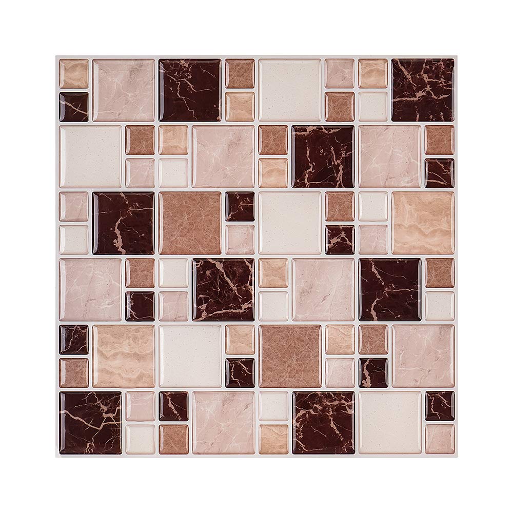 Buy SIRUITON 10Sheet Peel and Stick Tile Backsplash 10"x10" Decorative Vinyl Backsplash Tile
