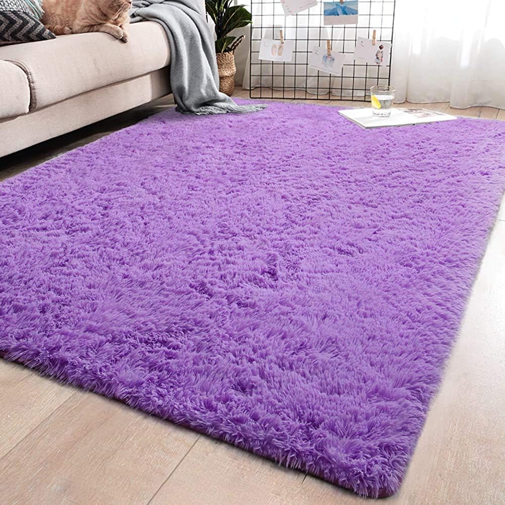 AMYZ Foot Rug 100x160cm,Wool Bedside Rugs Non Shedding for Bedrooms