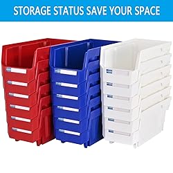 AERCANA Wall Mounted Hanging Bins Plastic Stackable