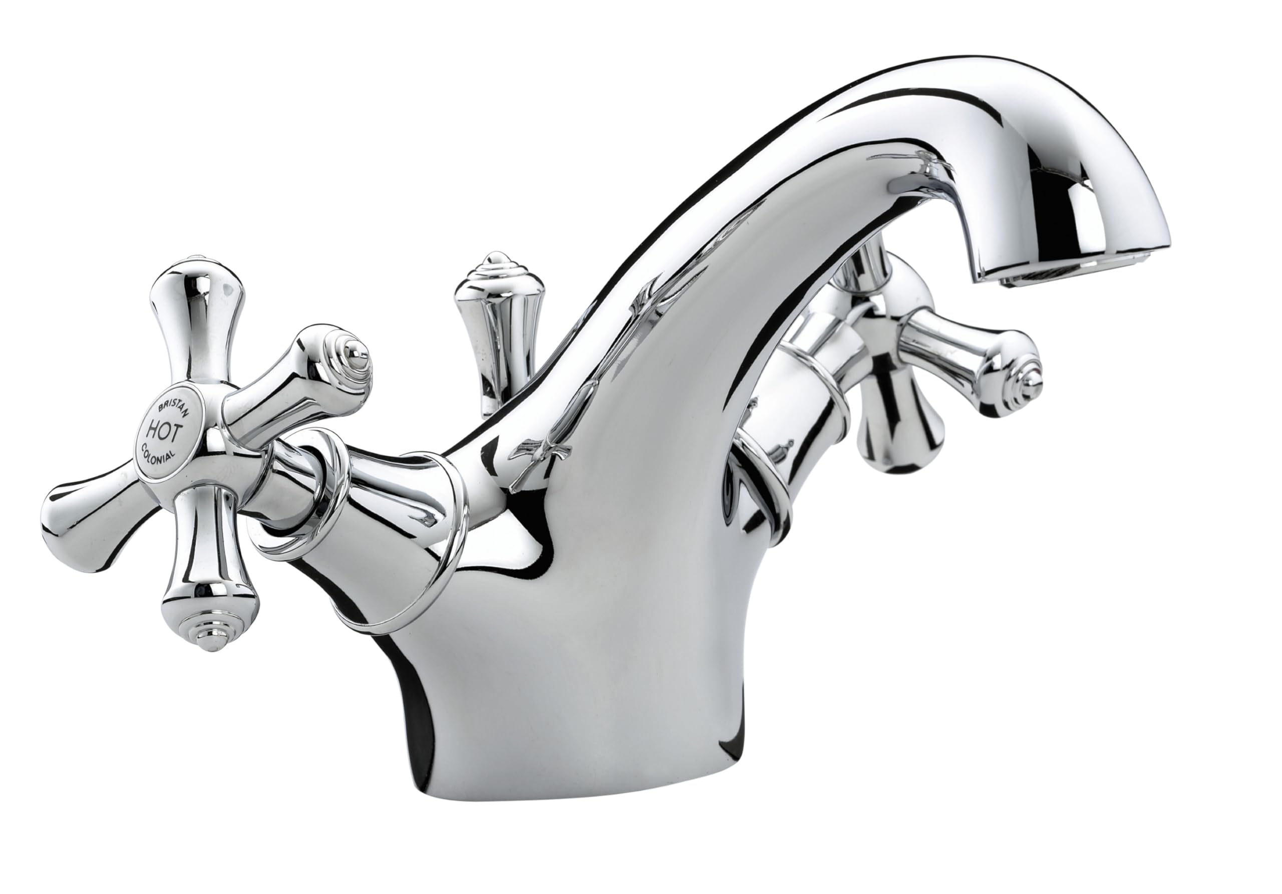Bristan K BAS C Colonial Mono Basin Mixer with Pop-Up Waste - Chrome