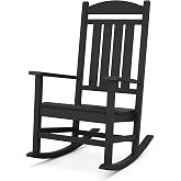 POLYWOOD Presidential Rocking Chair in Black