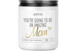 AOOVOO New Mom Candles - 9 oz Scented Candles, Aromatherapy Candle, Soy Candle for Home Scented