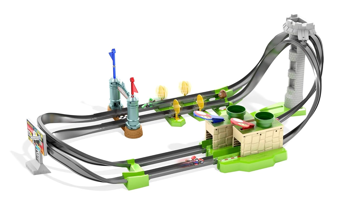 Hot Wheels GHK15 Mario Kart Mario Rennbahn Trackset Amazon.de Spielzeug