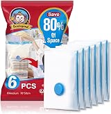 BoxLegend Vacuum Storage Bags 6 Pack 70x50cm Reusable Space Saver