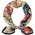 STARWHISPER 100% Pure Mulberry Silk Square Scarf-27''x27 Lightweight Hair Scarves Headscarf Night Sleeping with Gift Packed