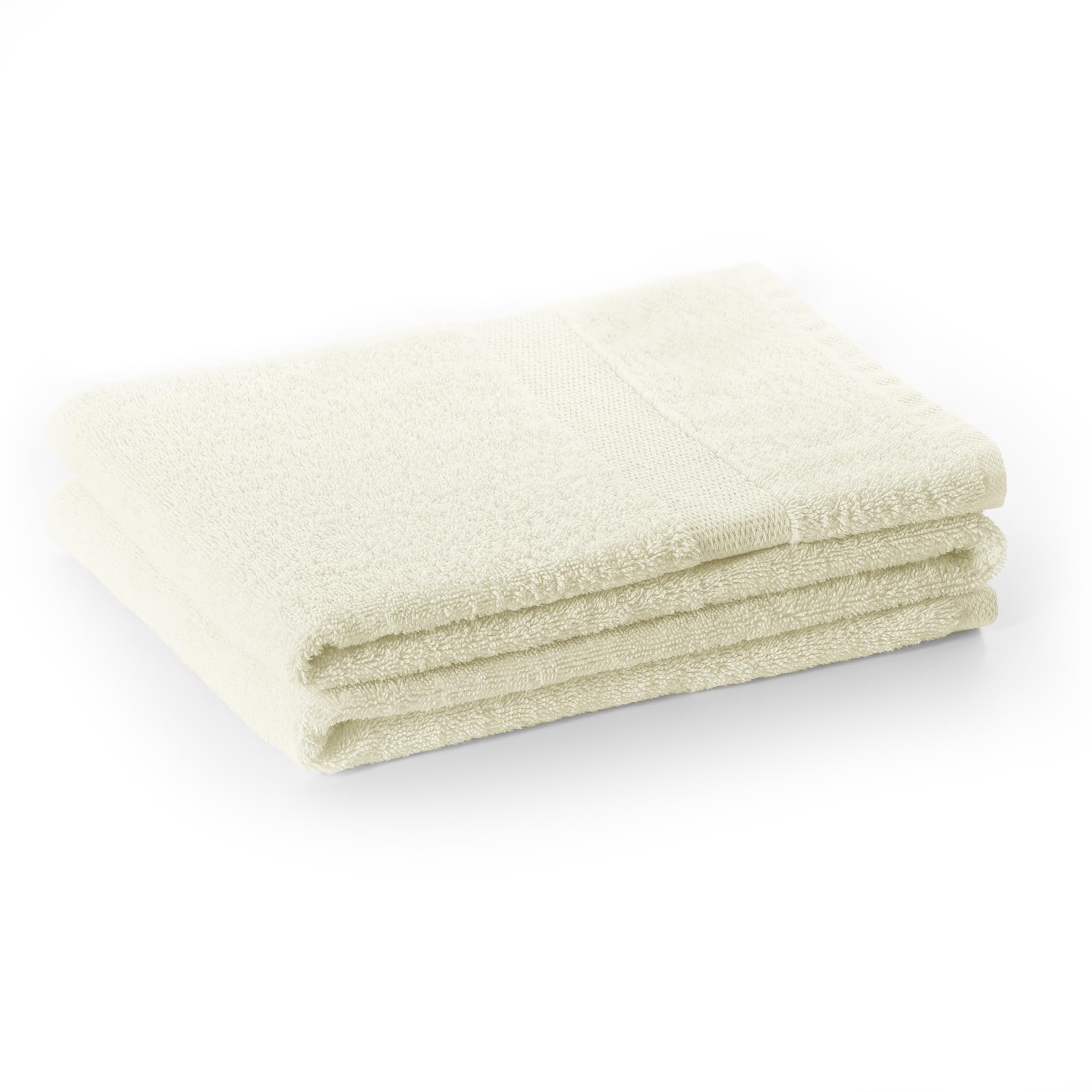DecoKing Guest Towel 30 x 50 cm Cotton Quality 525 g/m² Ecru Ivory Absorbent Marina